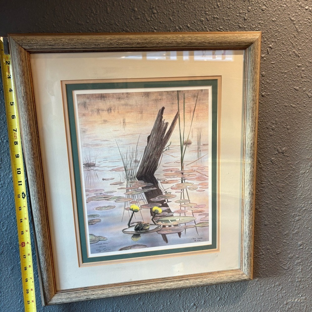 Jon Crane “Adams Frog” Watercolor Numbered and Signed Painting